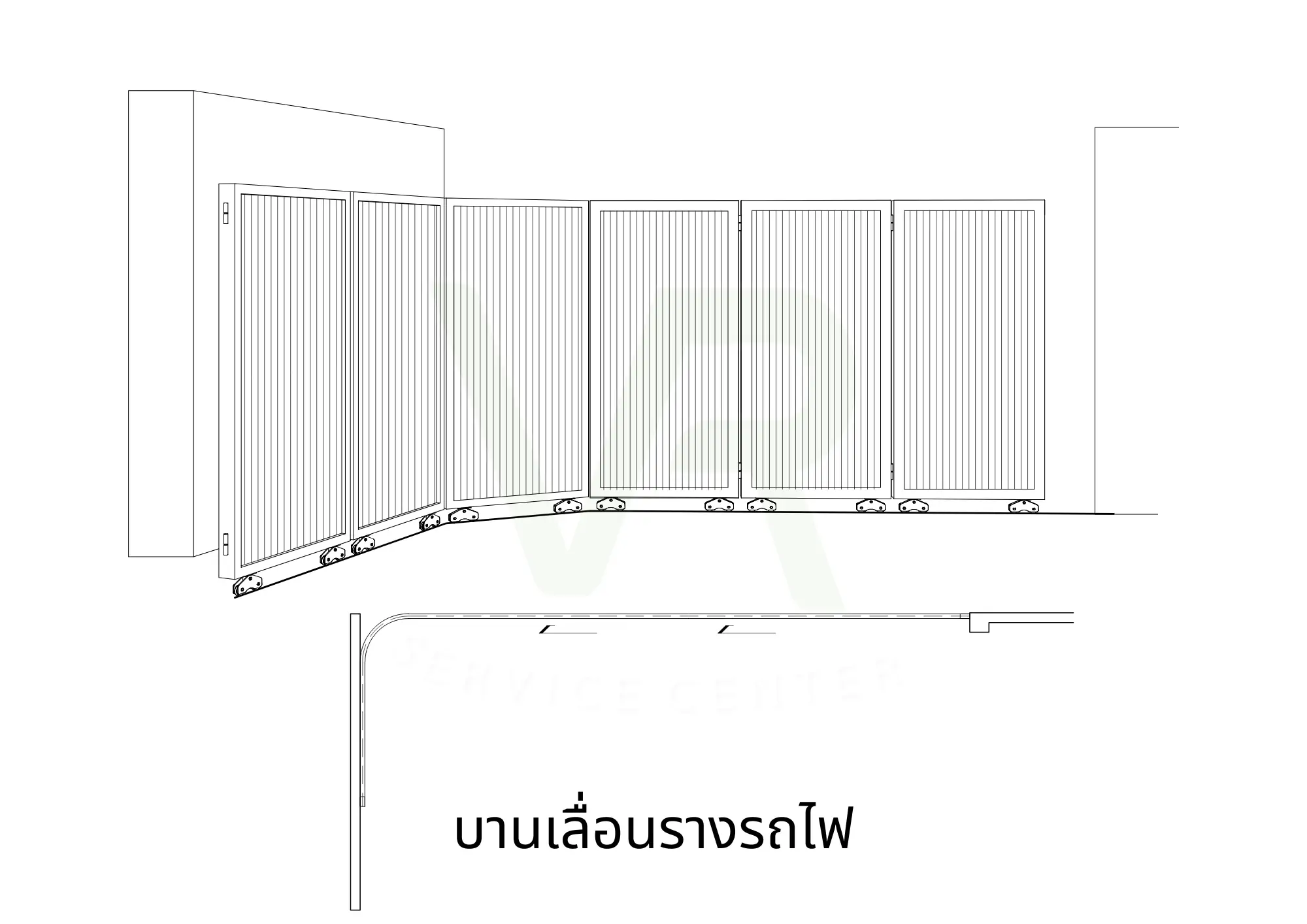 บานเลื่อนรางรถไฟ