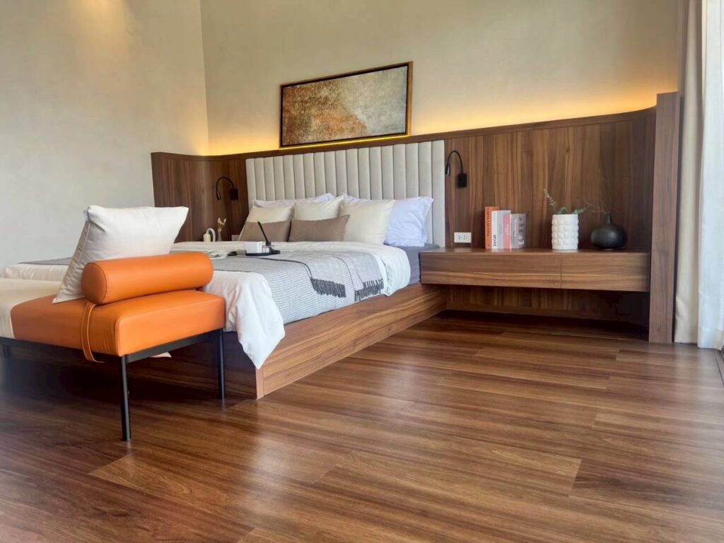 พื้น spc ลายตรง