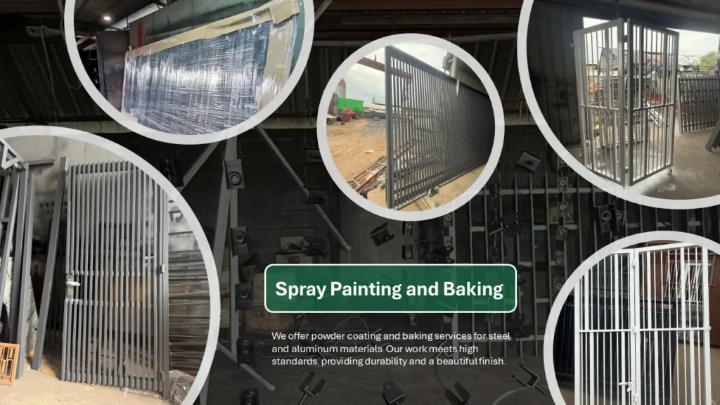 Spray Painting and Baking