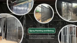 Spray Painting and Baking