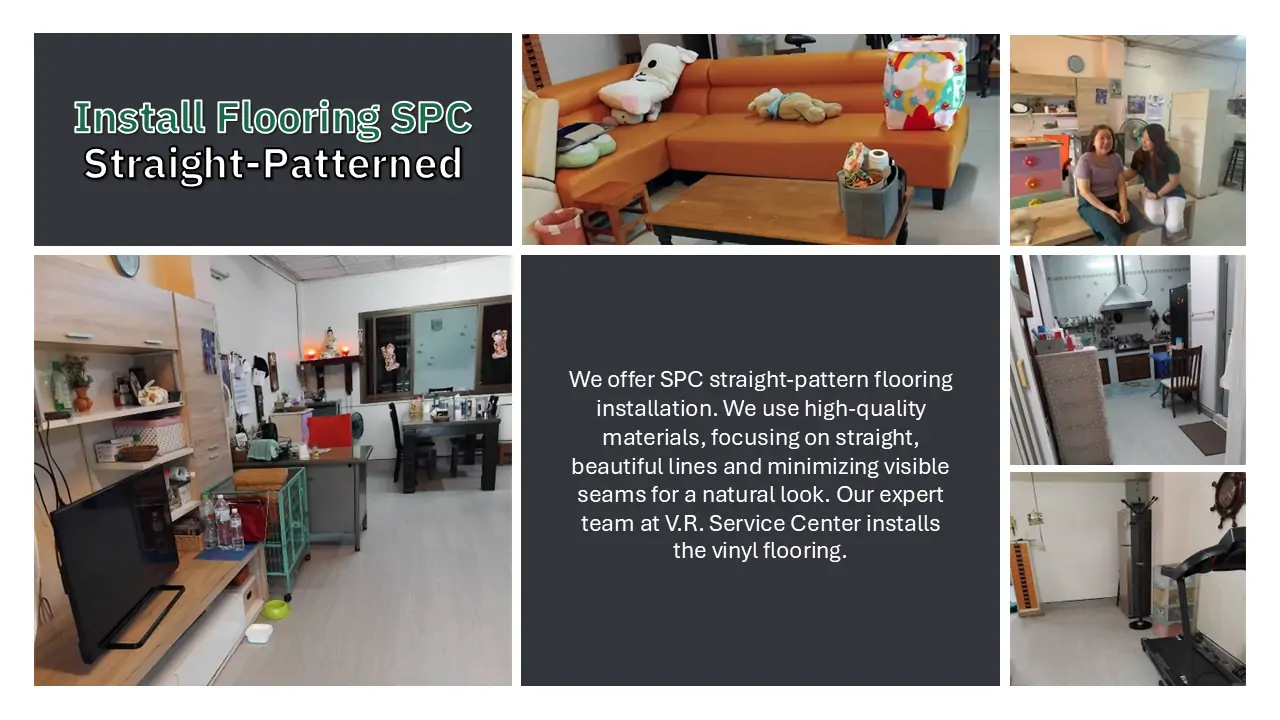 Install Straight-Patterned SPC Flooring - VR Service Center