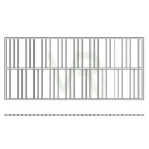 บานเลื่อนเดี่ยวแบบโปร่ง แบบที่ 3