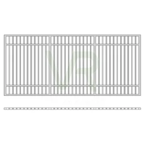 บานเลื่อนเดี่ยวแบบโปร่ง แบบที่ 5